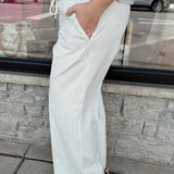 Sage/Cream Triana Wide Leg Pant