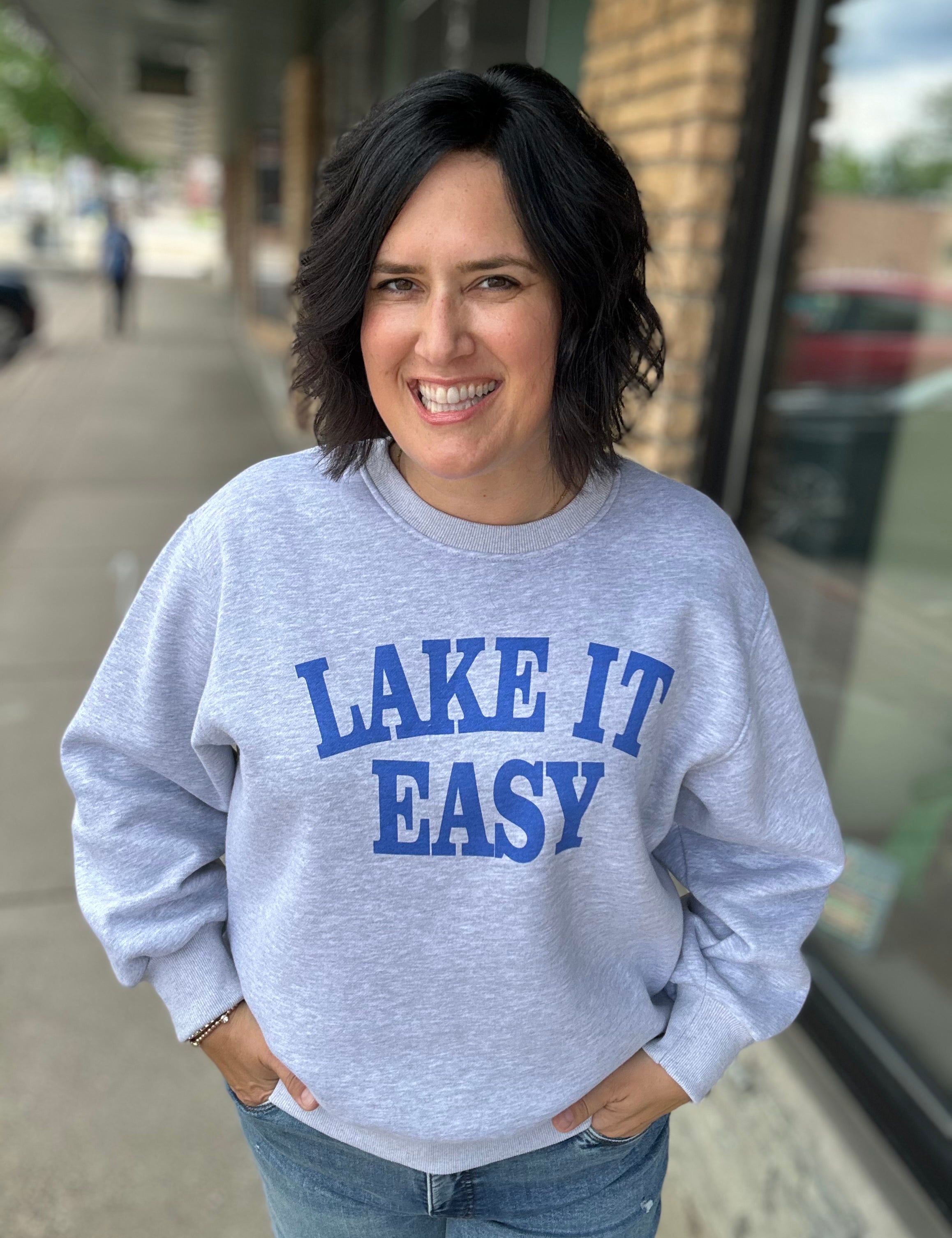 Lake It Easy Top- Sweatshirt PANACHE