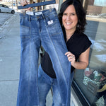 Blue Stone Vintage Wash Flare Jean Bottoms - Pants MICA DENIM