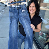 Blue Stone Vintage Wash Flare Jean Bottoms - Pants MICA DENIM