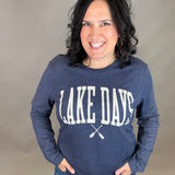 Lake Days Navy Long Sleeve Top - Tee WINDMILL GYPSY