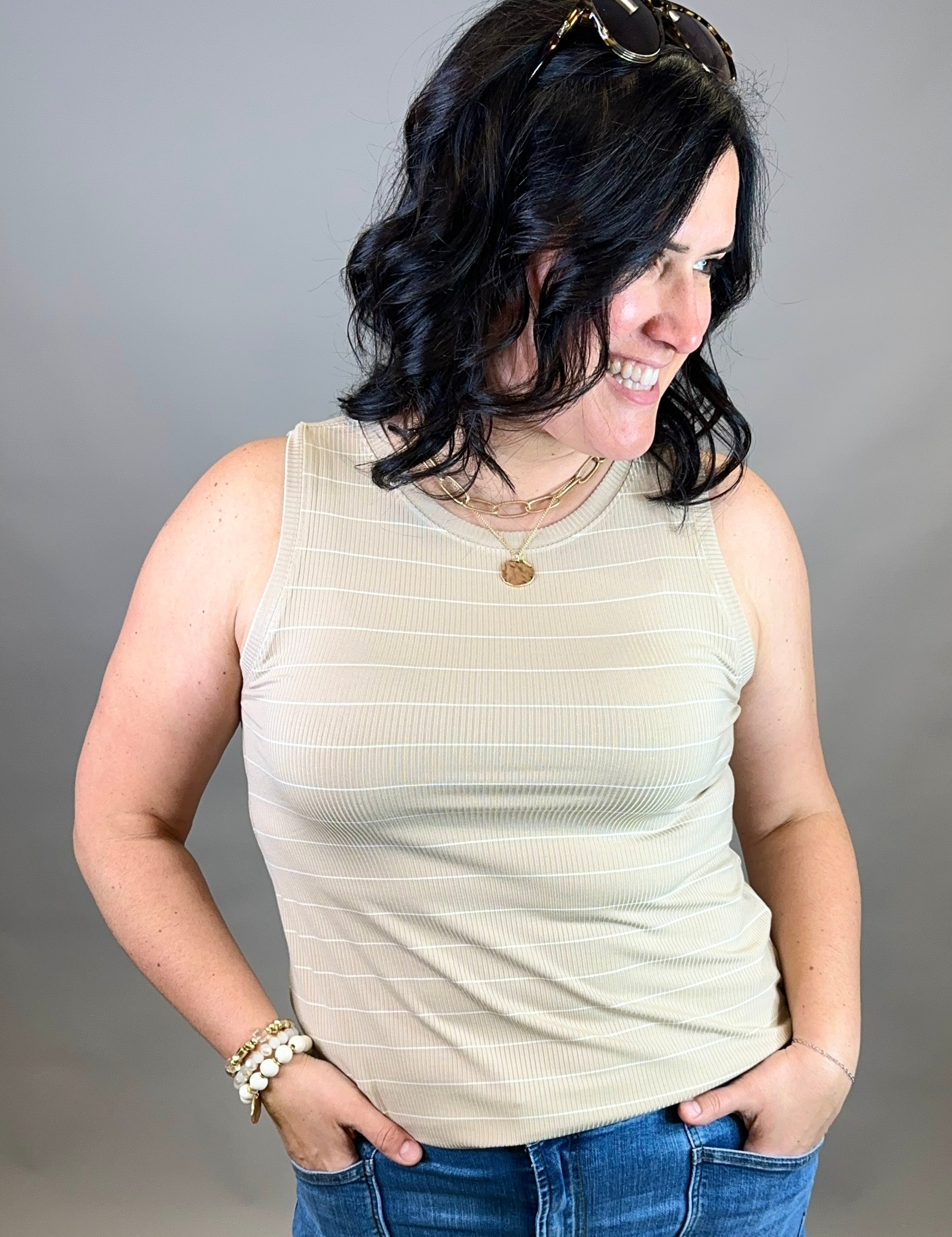 White Pepper Euclid Tank Tops- Tanks THREAD & SUPPLY