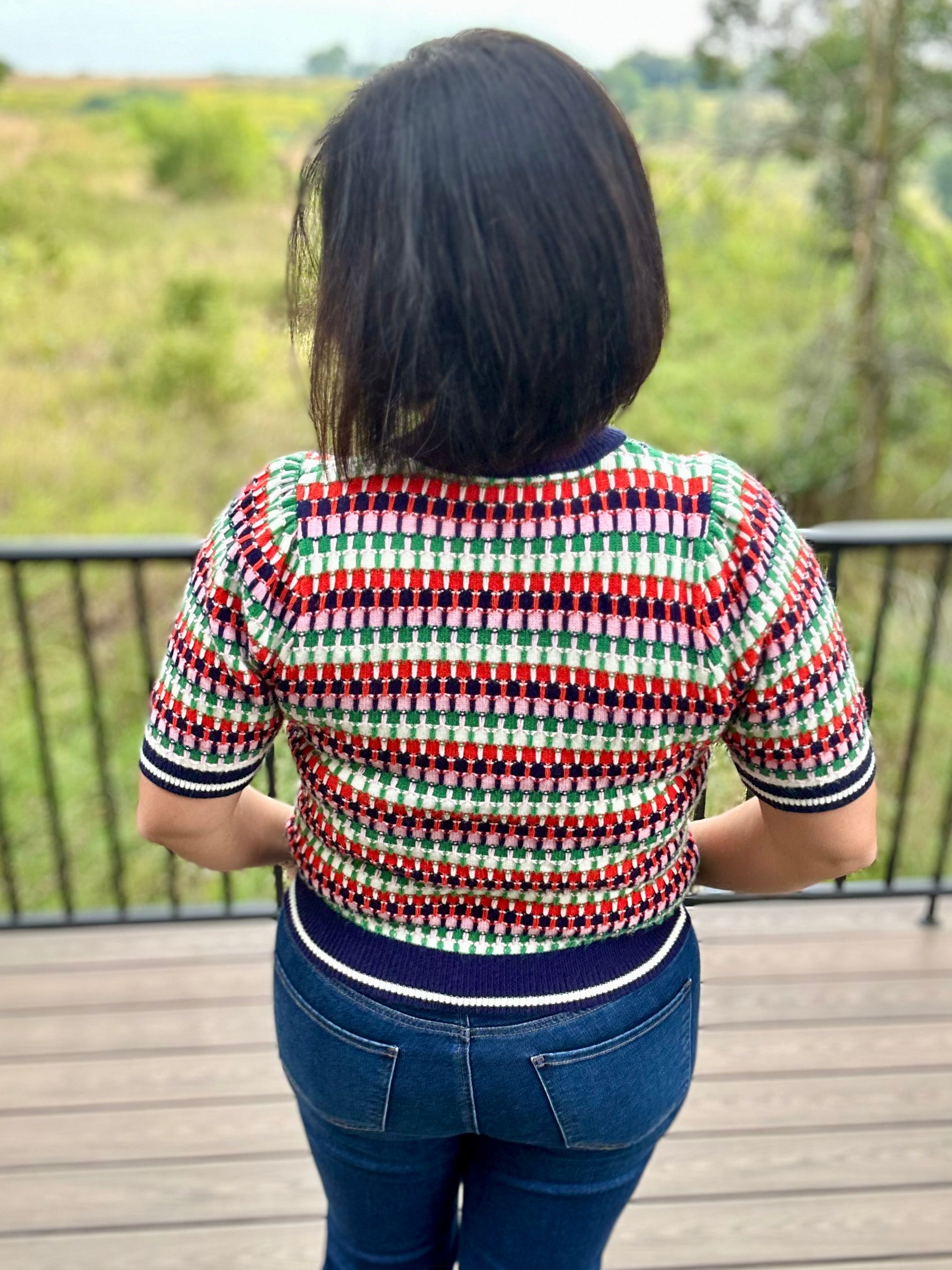 Multi Color Knit Sweater Top Top - Sweater THML