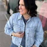 Washed Denim Blue Nova Top