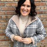 Grey Brown Jacqueline Jacket Outerwear- Jackets THREAD & SUPPLY