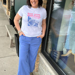 Cornflower Meg Linen Trouser Pants Bottoms - Pants KUT FROM THE KLOTH
