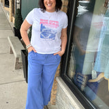 Cornflower Meg Linen Trouser Pants Bottoms - Pants KUT FROM THE KLOTH