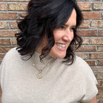 Oatmeal Mock Neck Sweater Vest Top - Sweater STACCATO