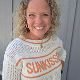Sunkissed Open Knit Pullover Top - Sweater COZY CO.