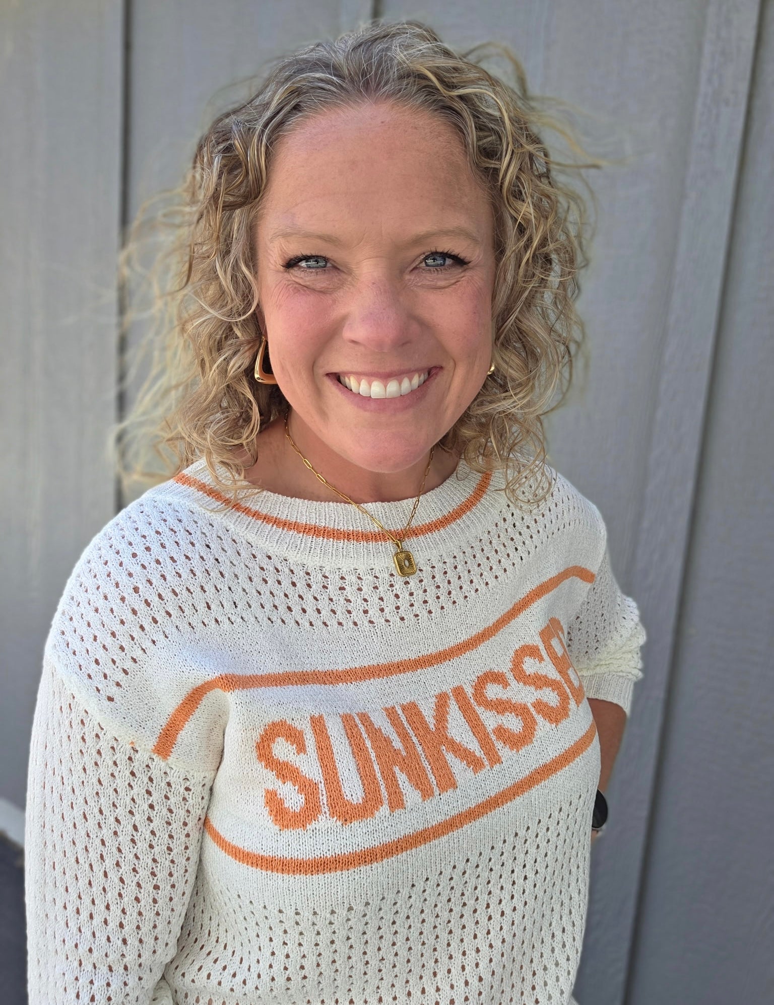 Sunkissed Open Knit Pullover Top - Sweater COZY CO.