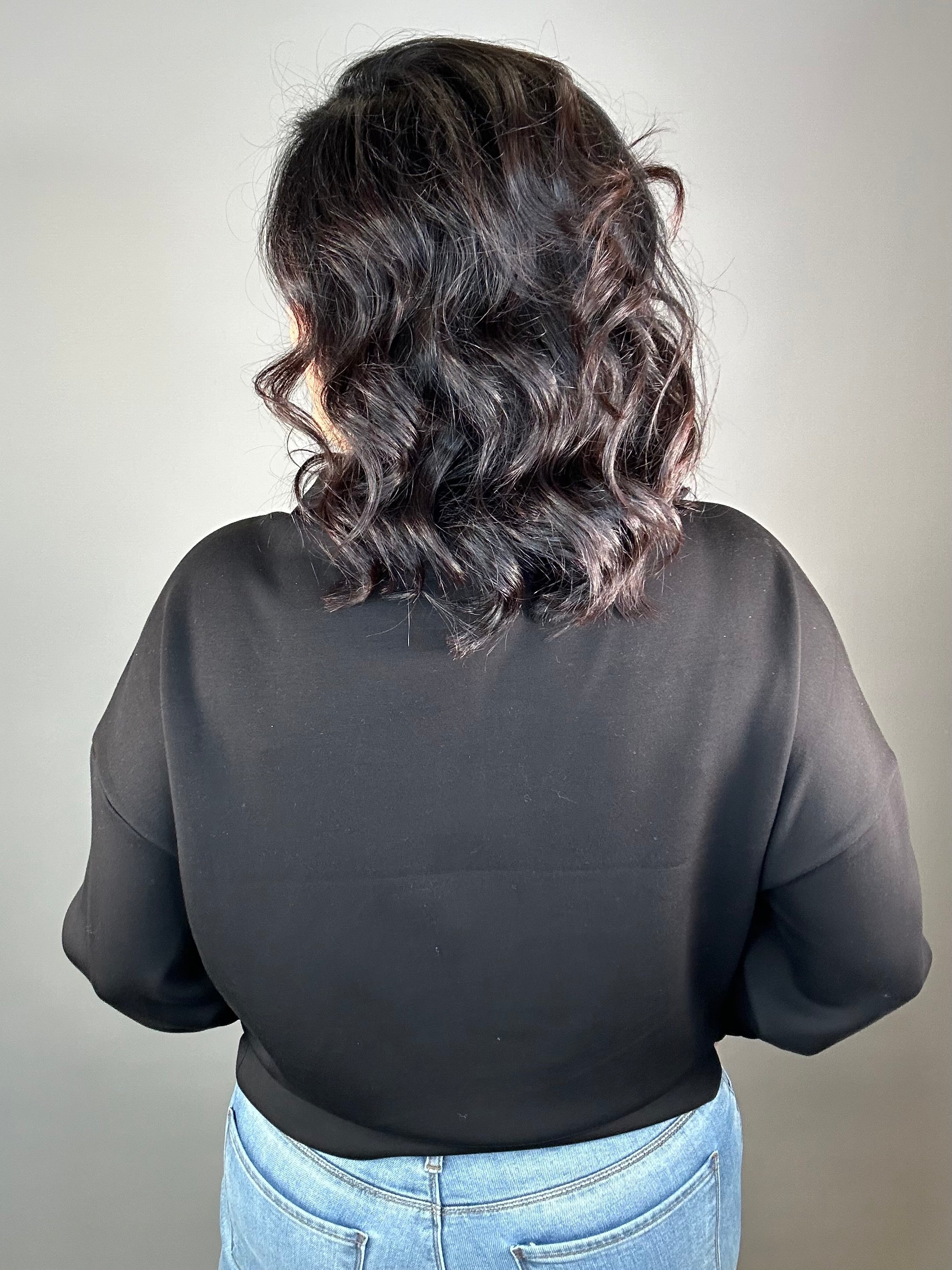 Black Seanni Soft Knit Pullover Top - Sweatshirt RD International