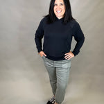 Ash Grey Cropped Jogger Bottom- Pants MICA DENIM