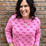 Pink Ho Ho Ho Sweater