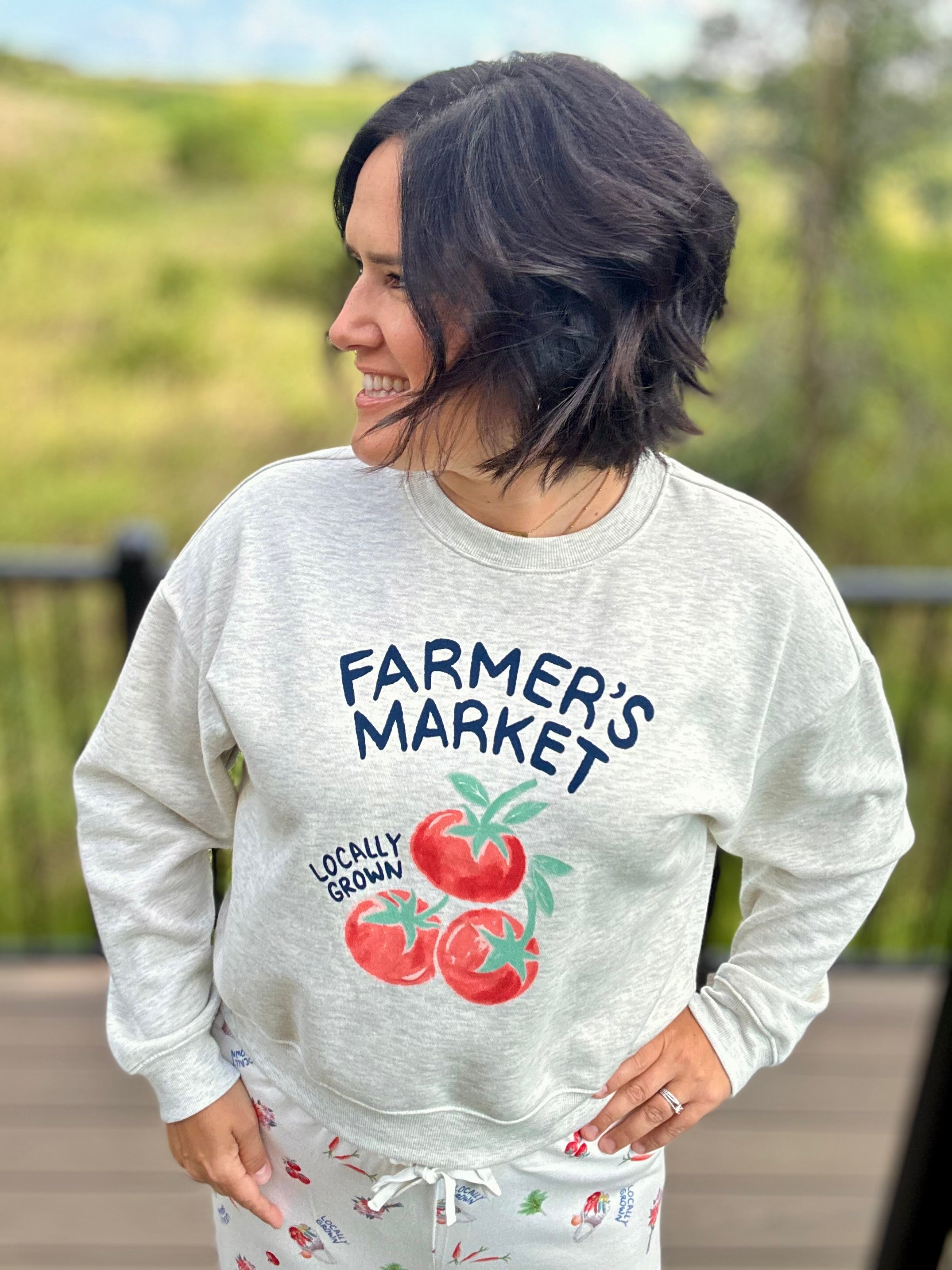 Grey Home Grown Sweatshirt Top - Sweatshirt Z Supply