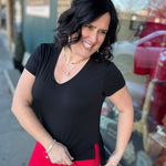 Black Ananya Tee Top - Tee THREAD & SUPPLY