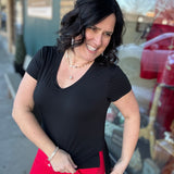 Black Ananya Tee Top - Tee THREAD & SUPPLY