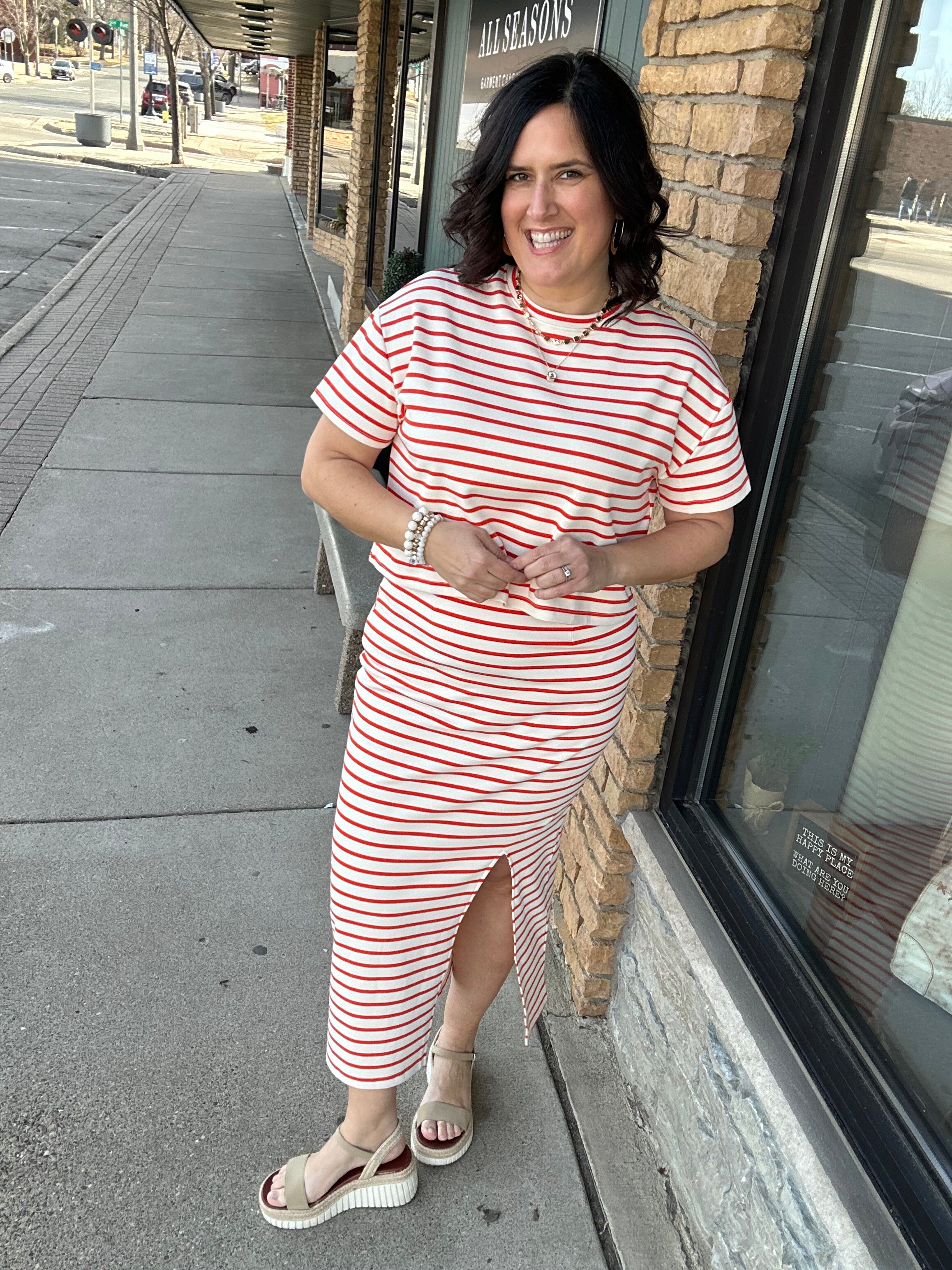 Papaya Knit Skirt Set Dresses WISHLIST