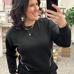 Black Britney Top Top- Sweatshirt THREAD & SUPPLY