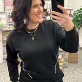 Black Britney Top Top- Sweatshirt THREAD & SUPPLY