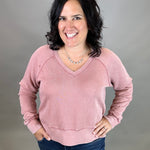Ash Rose Zane Sweatshirt Top - Sweatshirt THREAD & SUPPLY