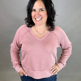 Ash Rose Zane Sweatshirt Top - Sweatshirt THREAD & SUPPLY