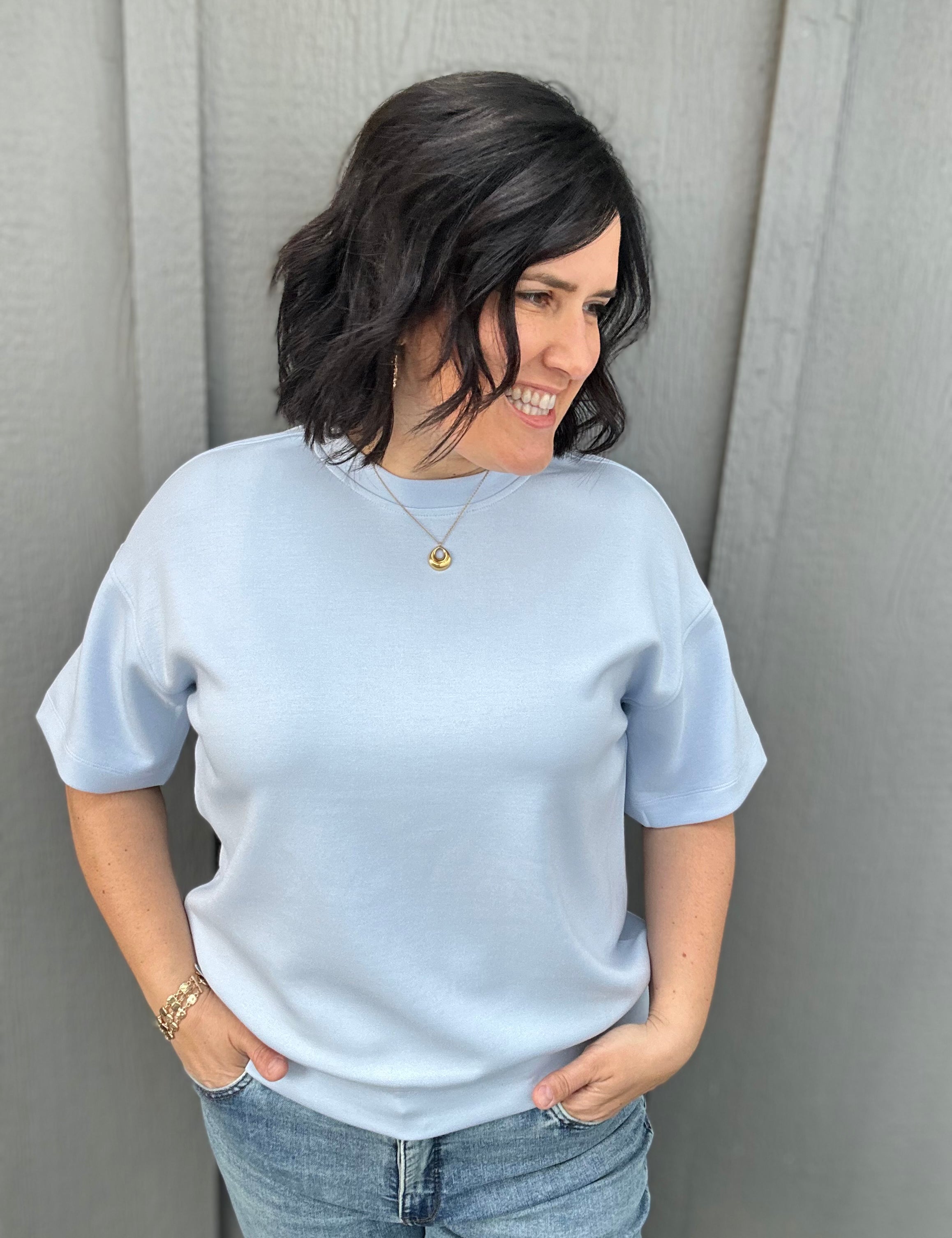 Frost Modal Short Sleeve Top Top - Tee RAE MODE