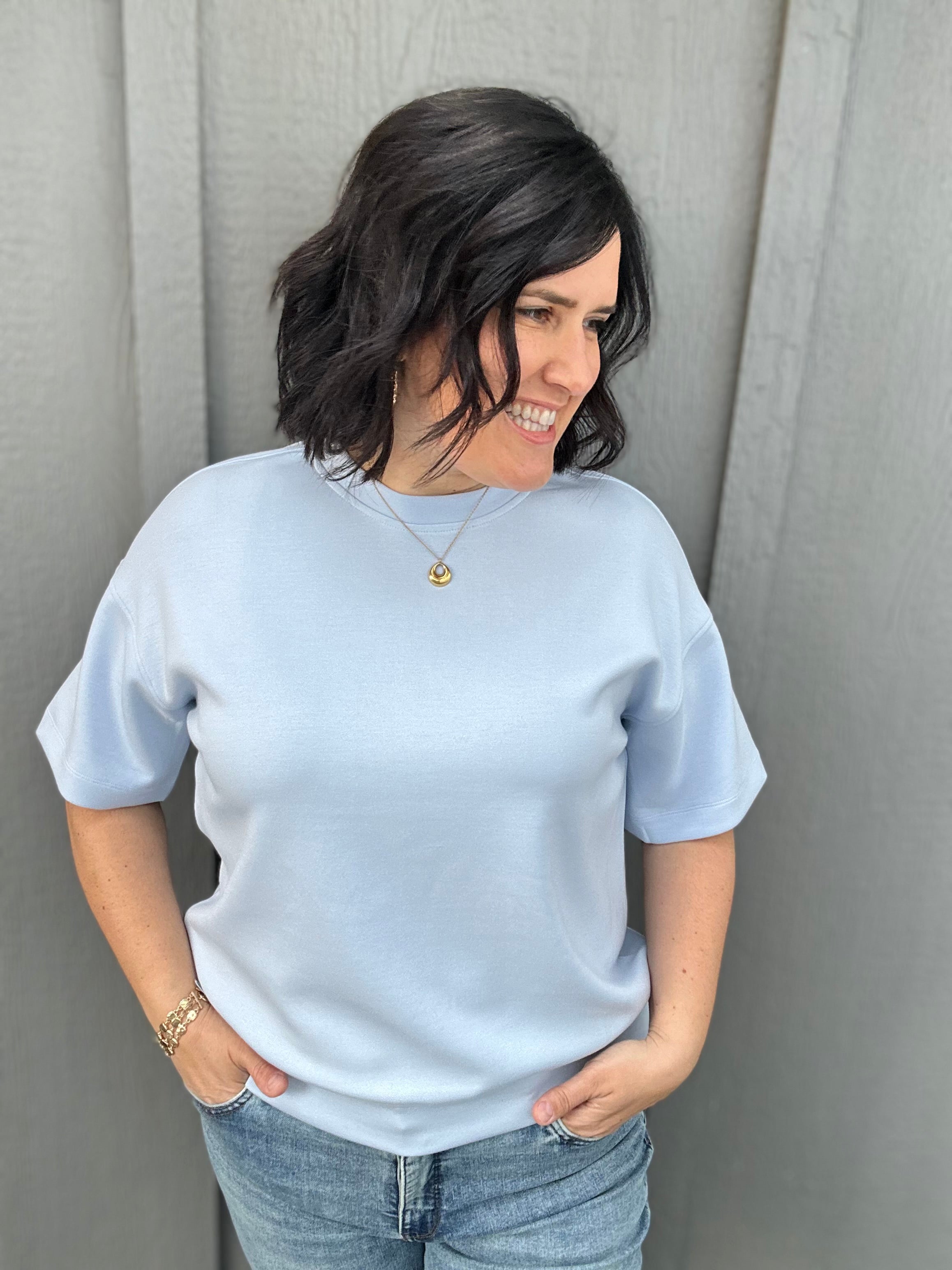 Frost Modal Short Sleeve Top Top - Tee RAE MODE