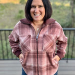 Mauve Plaid Holland Jacket Outerwear- Jackets THREAD & SUPPLY