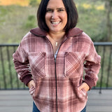 Mauve Plaid Holland Jacket Outerwear- Jackets THREAD & SUPPLY