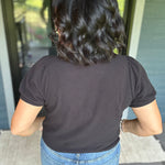 Black Cloudy Knit Top Top - Tee TRES BIEN