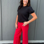 Black Cloudy Knit Top Top - Tee TRES BIEN