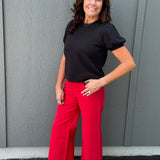 Black Cloudy Knit Top Top - Tee TRES BIEN