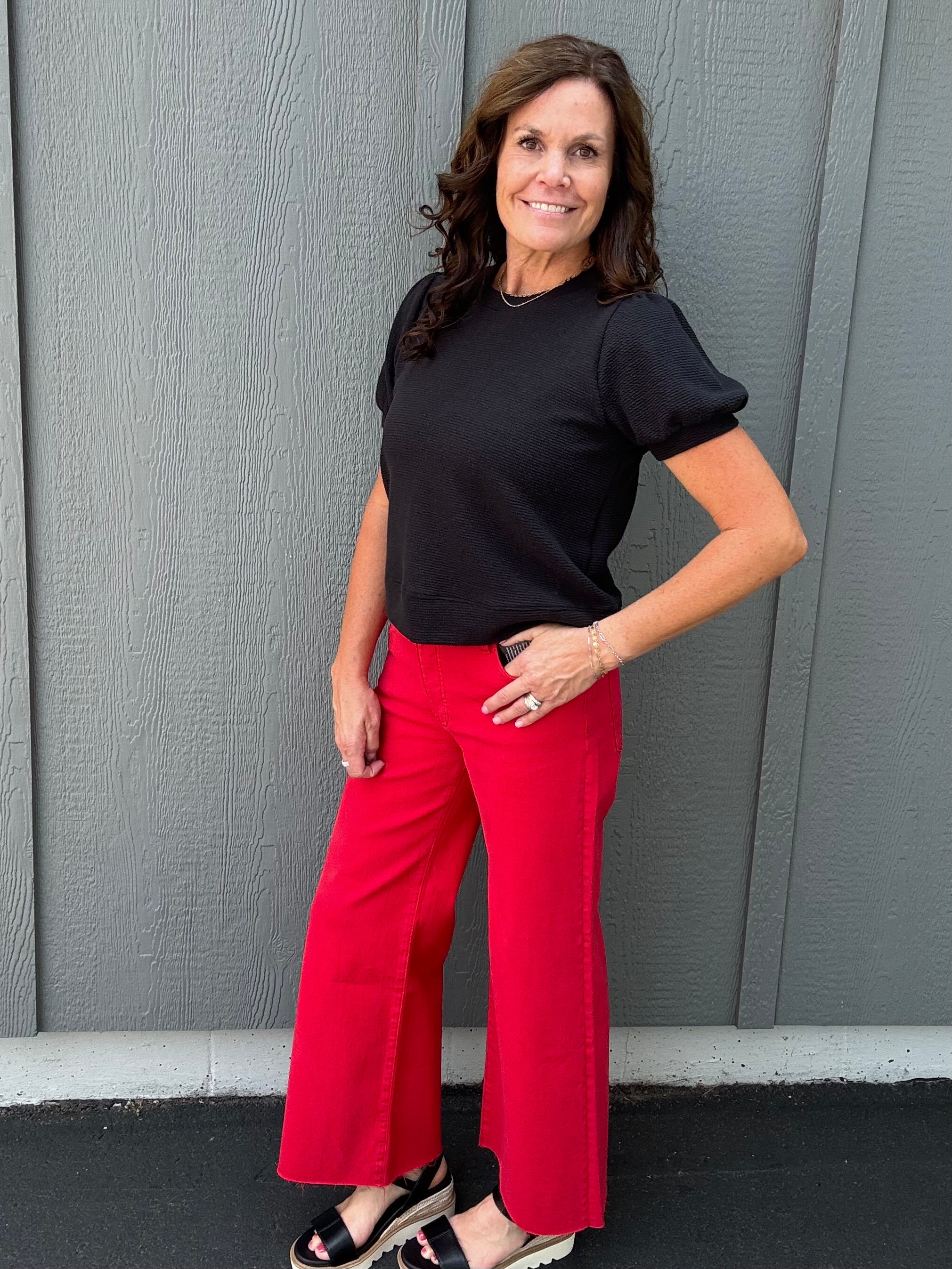 Black Cloudy Knit Top Top - Tee TRES BIEN