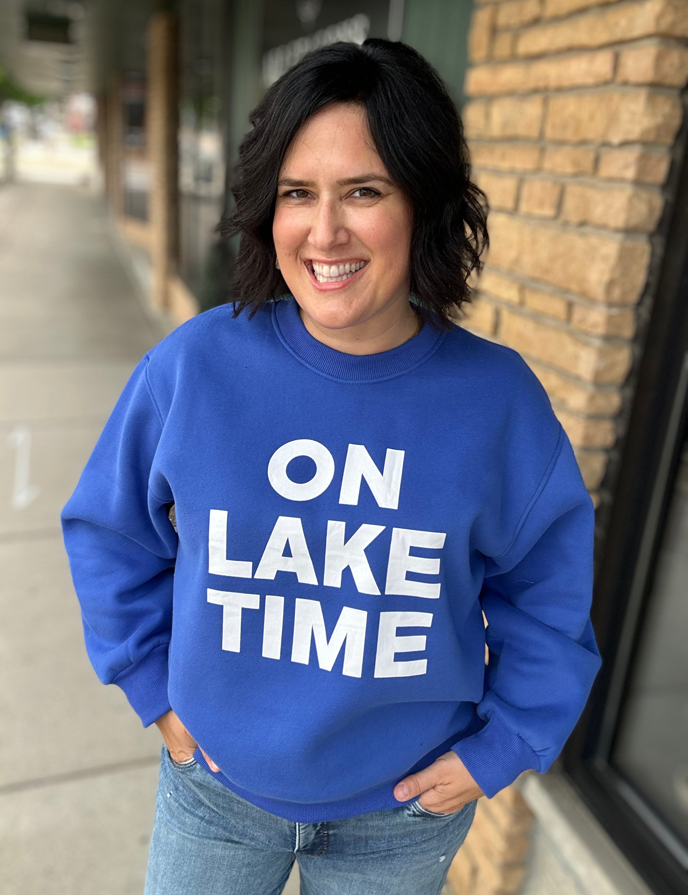 On Lake Time Top- Sweatshirt PANACHE