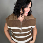 Brown Ivory Stella Sweater Top - Sweater THREAD & SUPPLY