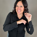 Black Janessa Shirt Tops - Button Ups THREAD & SUPPLY