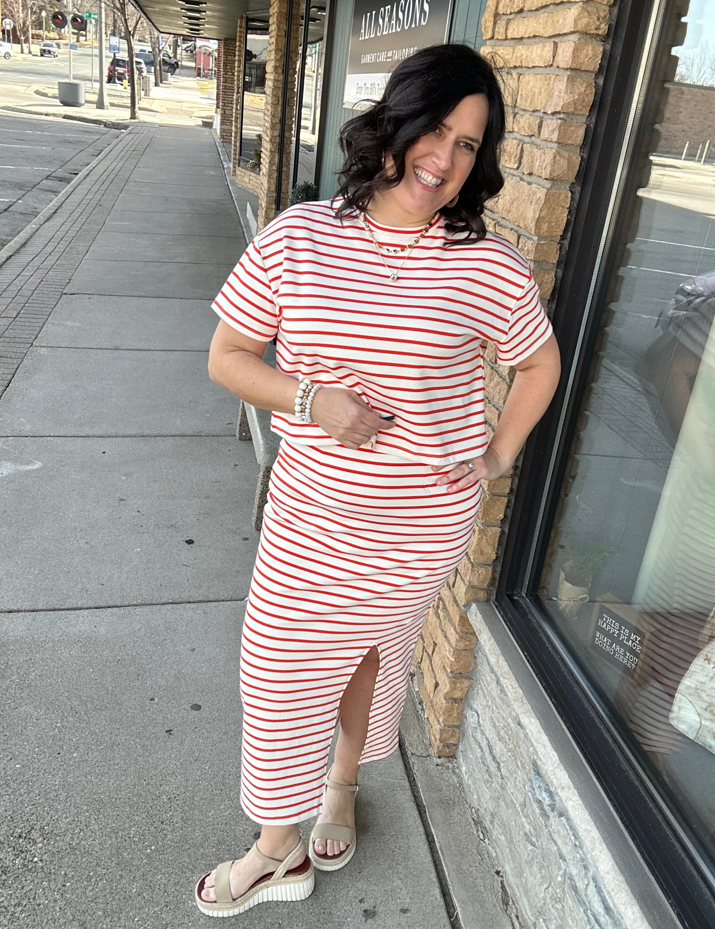 Papaya Knit Skirt Set Dresses WISHLIST