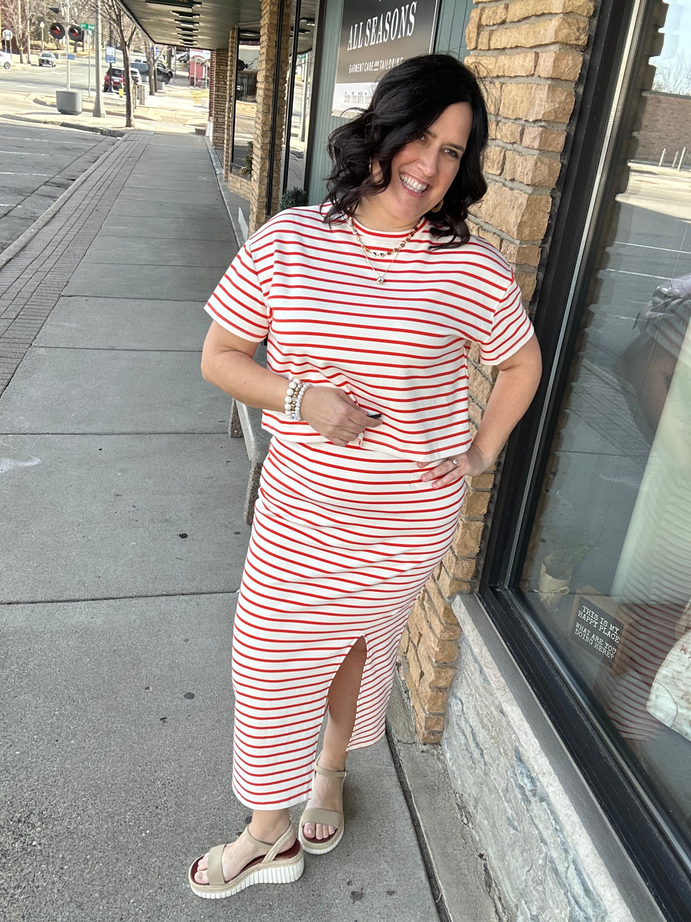 Papaya Knit Skirt Set Dresses WISHLIST
