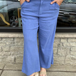 Cornflower Meg Linen Trouser Pants Bottoms - Pants KUT FROM THE KLOTH