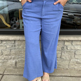 Cornflower Meg Linen Trouser Pants Bottoms - Pants KUT FROM THE KLOTH