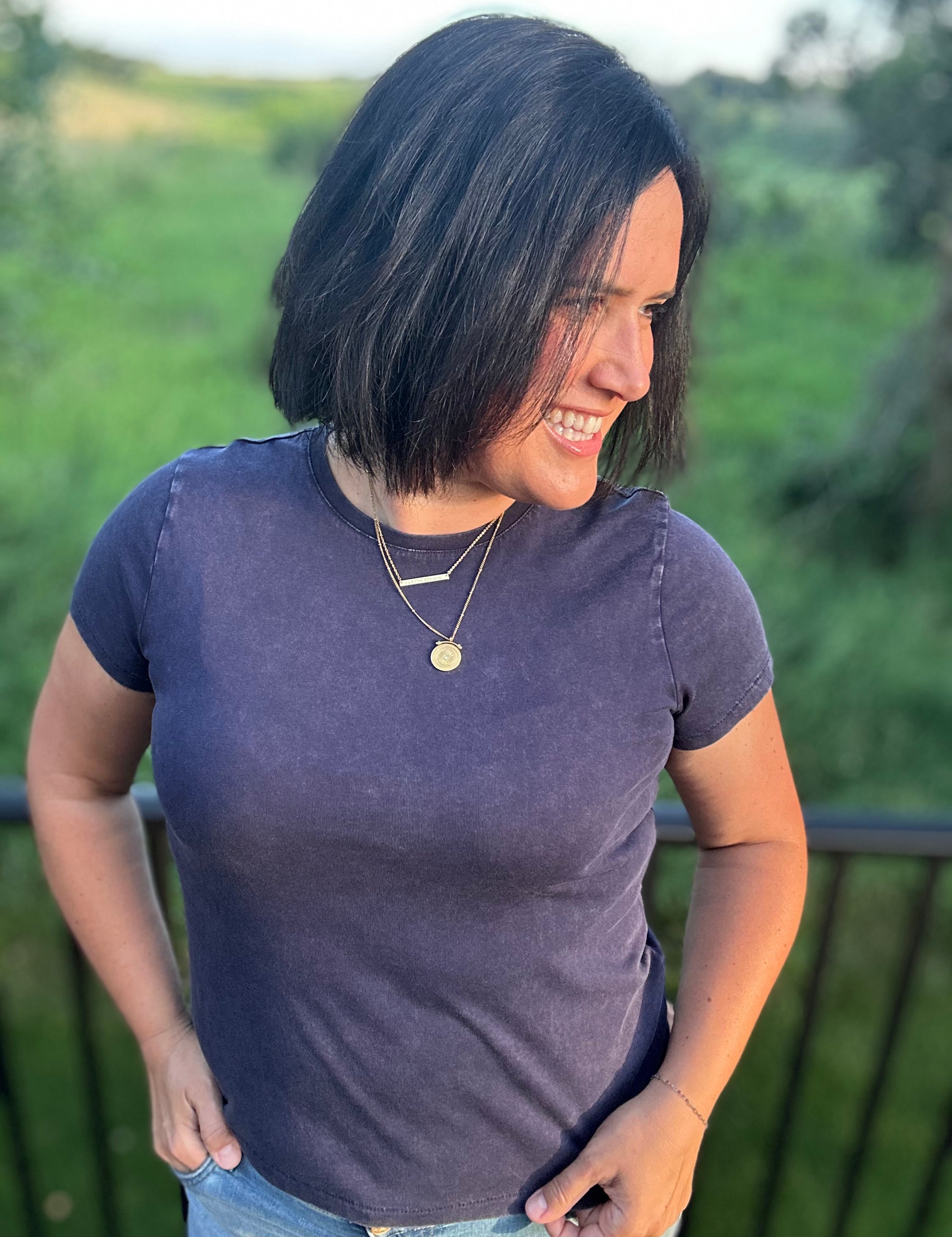 Navy Asher Tee Tops- Tees THREAD & SUPPLY