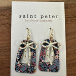 Ivory Bow/Floral Jewelry - Earrings St. Peter Hardware