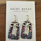 Ivory Bow/Floral Jewelry - Earrings St. Peter Hardware