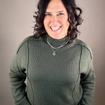 Green Goodwin Sweater Top - Sweater VELVET HEART