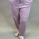 Dusty Lavender Serenity Fleece Joggers