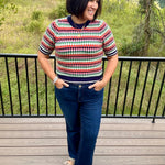 Multi Color Knit Sweater Top Top - Sweater THML
