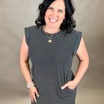 Black and white striped mini dress Dresses STACCATO