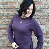 Deep Plum Comfort Zone Crew