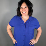 Royal Button Front Short Sleeve Tops - Button Ups STACCATO