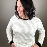 Black/White Reversible Frannie Top